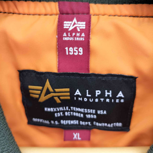 アルファインダストリーズ ALPHA INDUSTRIES 別注 QLTD MA-1 フライト ジャケット メンズ JPN:XL