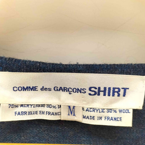 コムデギャルソンシャツ COMME des GARCONS SHIRT 90-00s フランス製 アクリルウール ハイゲージ ニット メンズ import:M