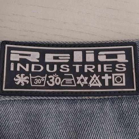 RELIQ INDUSTRIES ダブルニー ワイドデニムパンツ メンズ 34
