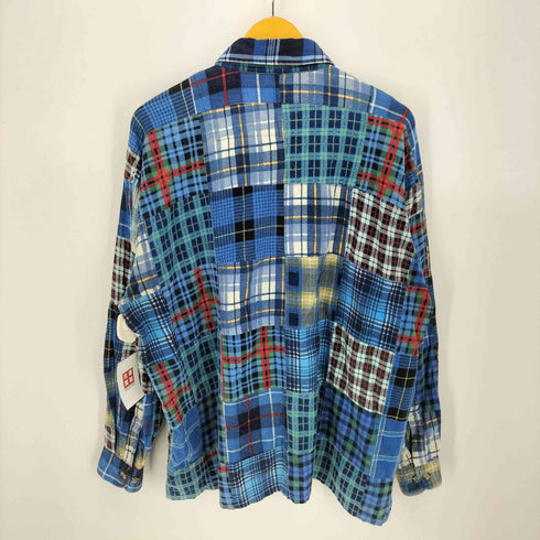 GAVIAL ロングスリーブ パッチワーク コットンシャツ メンズ import:L