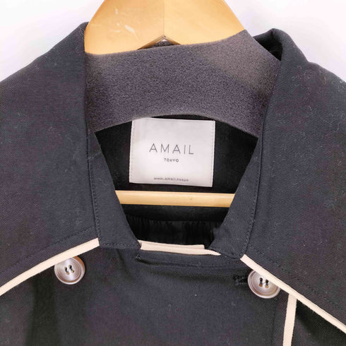 アマイル AMAIL Bulky piping trenchcoat レディース FREE