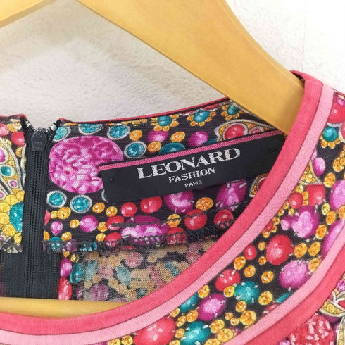 レオナール LEONARD ウールシルク 総柄 ブラウス レディース import:L