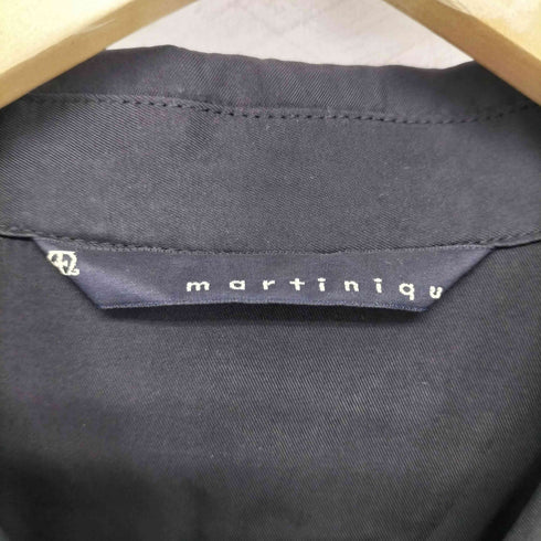 マルティニーク martinique バックギャザー シャツワンピース レディース