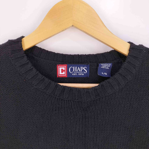 チャップス CHAPS コットン ローゲージ クルーネックニット メンズ import:L