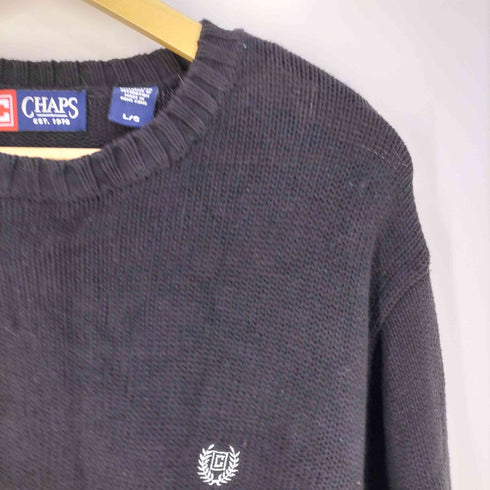 チャップス CHAPS コットン ローゲージ クルーネックニット メンズ import:L