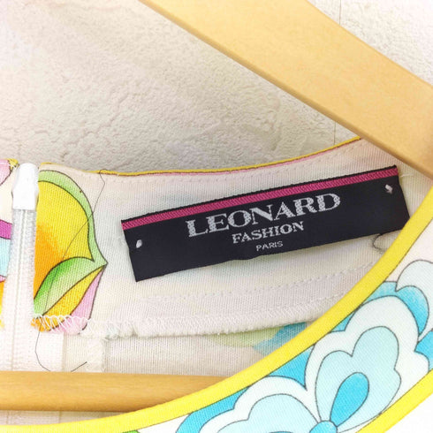 レオナール LEONARD シルク100 総柄 半袖 トップス レディース import:L