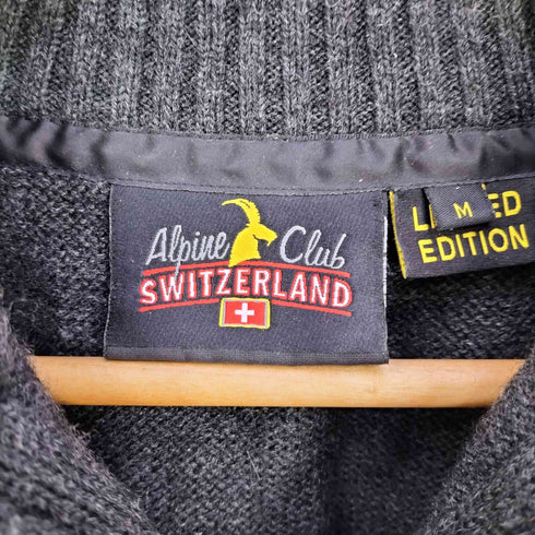 ALPINE CLUB SWITZERLAND メリノウール ハーフジップニット メンズ import:M