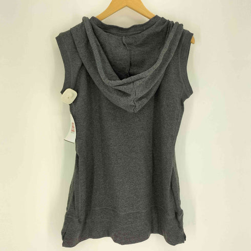 US RAGS USA製 ナンバリング プリント プルオーバー ノースリーブ パーカー メンズ import:S