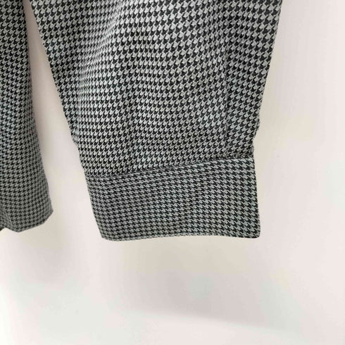 アルファニ ALFANI 千鳥格子柄バンドカラーシャツ メンズ import:XL