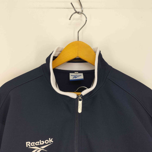 リーボック Reebok 00S ロゴ刺繍 ジップアップ トラックジャケット イージー パンツ セットアップ ジャージ メンズ LL