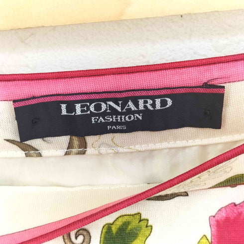レオナール LEONARD 花柄 ウールシルク スカート レディース 73