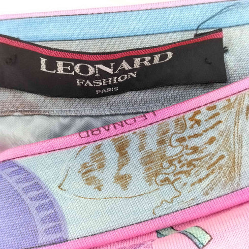 レオナール LEONARD ウールシルク 総柄 スカート レディース 73