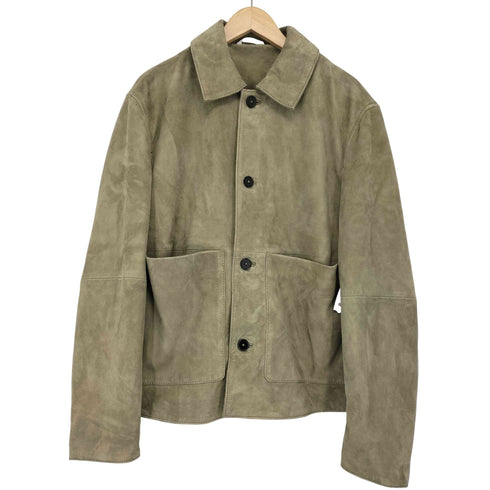ザラ ZARA ポケット付きレザーフライトジャケット メンズ import:S