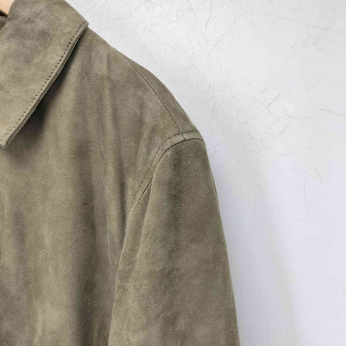 ザラ ZARA ポケット付きレザーフライトジャケット メンズ import:S