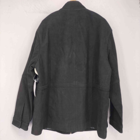 ザラ ZARA buffalo leather リラックスフィット レザーパーカ メンズ import:L