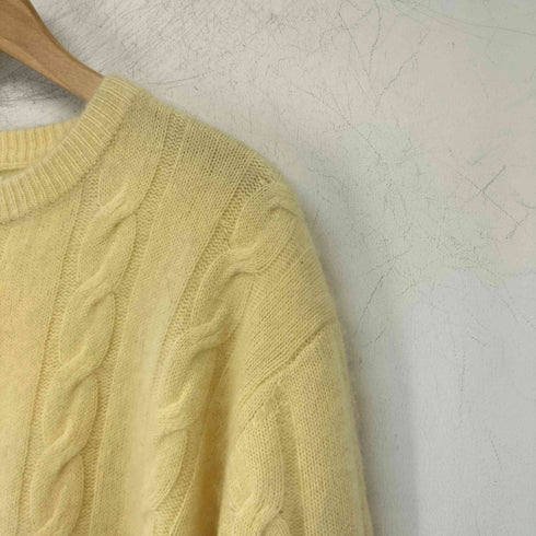 ザラ ZARA ブラッシュドテクスチャーケーブルニットセーター メンズ import:M