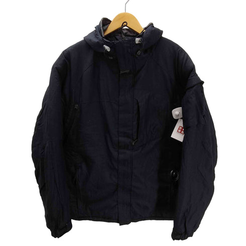 ギャップ Gap 00S 03AW OLD 紺タグ 裏地 フリース キルティング 中綿 ナイロン テック マウンテン ジャケット ダブルジップ 裾ドローコード メンズ import:L