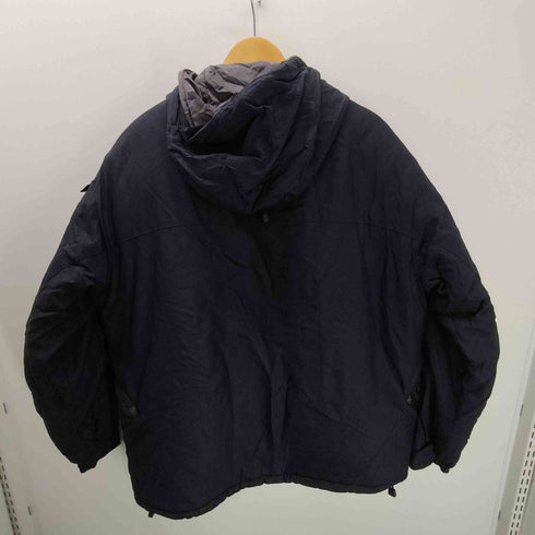 ギャップ Gap 00S 03AW OLD 紺タグ 裏地 フリース キルティング 中綿 ナイロン テック マウンテン ジャケット ダブルジップ 裾ドローコード メンズ import:L