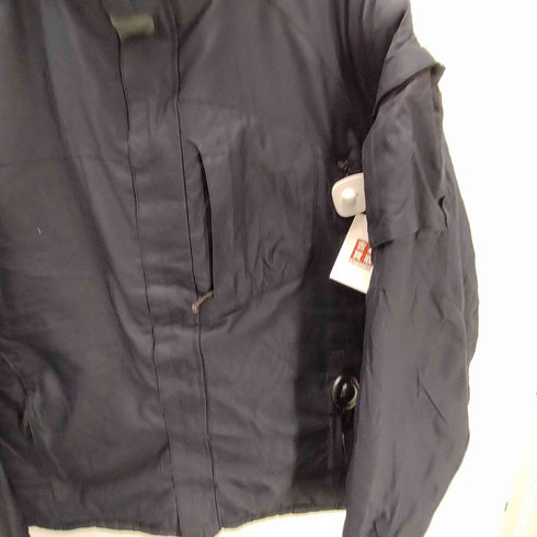 ギャップ Gap 00S 03AW OLD 紺タグ 裏地 フリース キルティング 中綿 ナイロン テック マウンテン ジャケット ダブルジップ 裾ドローコード メンズ import:L