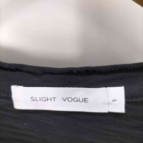 Slight Vogue バナナスリーブ 肘刺繍 ヘンリーネック メンズ import:L