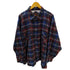 GRAND BANKS 90-00S BIG SISE ビックサイズ 裏地ワッフル サーマル ダブルフェイス L/S マドラスチェック ボックス ネルシャツ メンズ 2XL