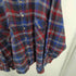 GRAND BANKS 90-00S BIG SISE ビックサイズ 裏地ワッフル サーマル ダブルフェイス L/S マドラスチェック ボックス ネルシャツ メンズ 2XL