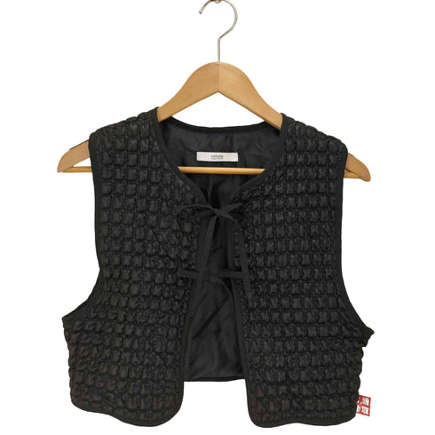 ジャーナルスタンダードレリューム JOURNAL STANDARD relume ブラックキルティングショートベスト レディース FREE