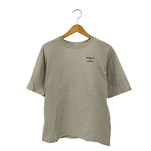 バックプリント クルーネック 半袖Tシャツ カットソー メンズ S-M