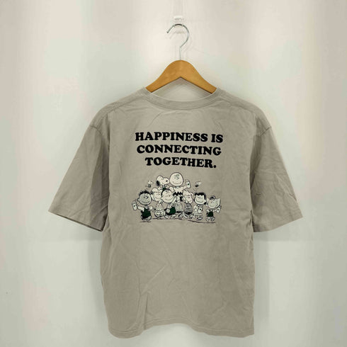 バックプリント クルーネック 半袖Tシャツ カットソー メンズ S-M
