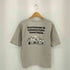バックプリント クルーネック 半袖Tシャツ カットソー メンズ S-M
