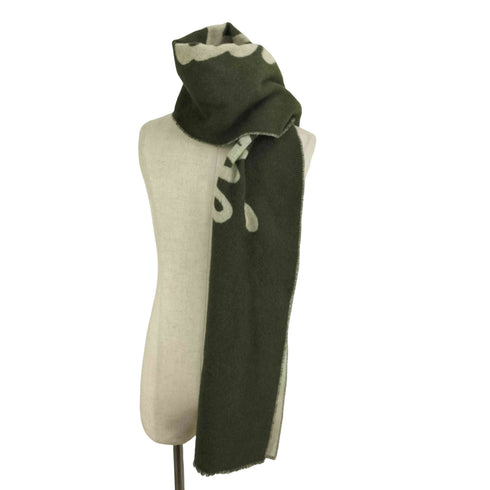 メゾンキツネ MAISON KITSUNE HANDWRITING SCARF メンズ