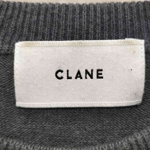 クラネ CLANE BACK FRILL KNIT TOPS バックフリルニットトップス レディース JPN:1