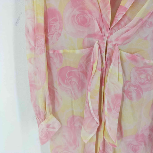 エスカーダ ESCADA 花柄 シアー ワンピース レディース 38