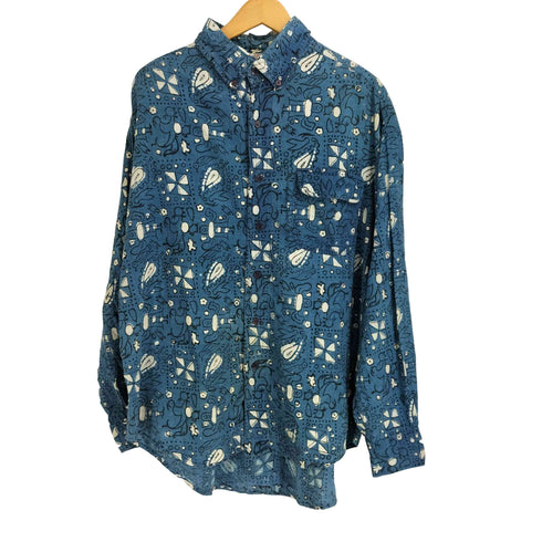 RYST 総柄 L/S BD シャツ メンズ import:L