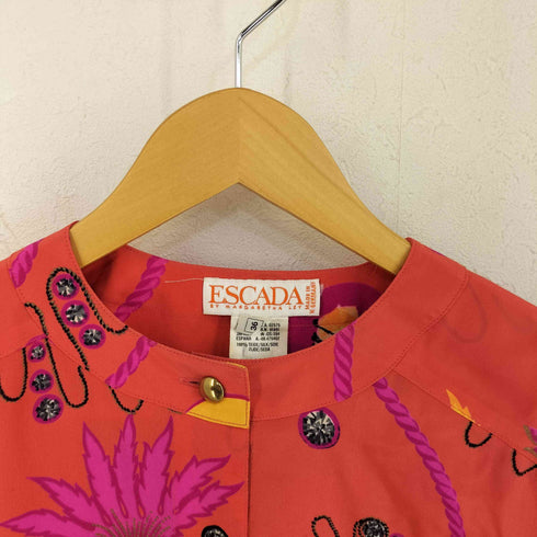 エスカーダ ESCADA シルク100 総柄 ブラウス レディース 36
