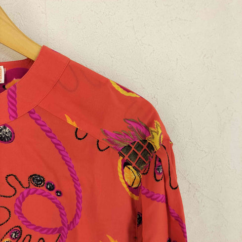 エスカーダ ESCADA シルク100 総柄 ブラウス レディース 36