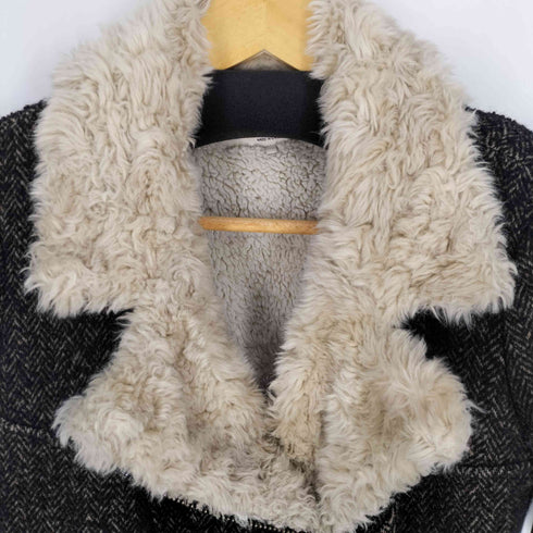 ザラ ZARA 裏ボア ライダース ヘリンボーン Trafaluc Jacket トラフィックジャケット レディース import:M