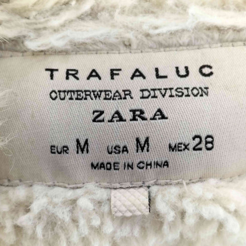 ザラ ZARA 裏ボア ライダース ヘリンボーン Trafaluc Jacket トラフィックジャケット レディース import:M