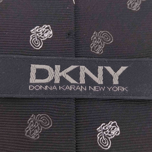 ダナキャランニューヨーク DKNY 総柄 コットンネクタイ メンズ