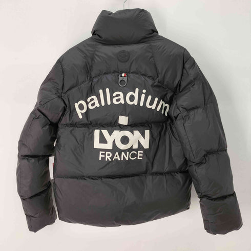 パラディウム PALLADIUM LYON FRANCE バックプリント クロップド 短丈 ロゴワッペン ダウンジャケット レディース import:S