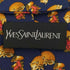 イヴサンローラン Yves Saint Laurent 総柄 シルクネクタイ メンズ