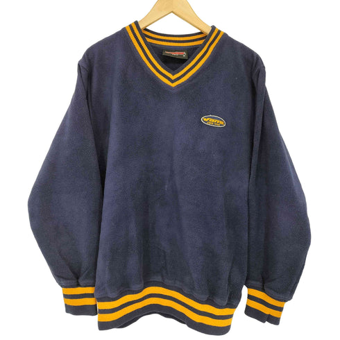 バンズ VANS 90s V-Neck Fleece Sweater Vネック フリース スウェットトップス メンズ import:M