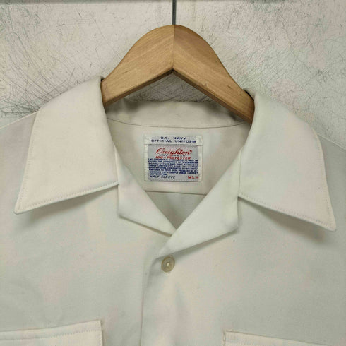 ユーエスネイビー U.S.NAVY USA製 USMC SERVICE DRESS SHIRTS 半袖 シャツ メンズ ML