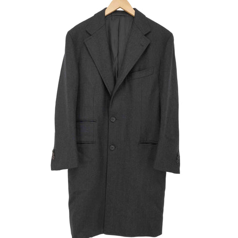 sartoria gemmati イタリア製 ヘリンボーン チェスターコート メンズ