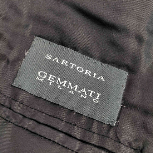 sartoria gemmati イタリア製 ヘリンボーン チェスターコート メンズ