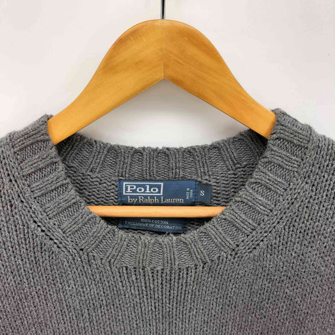 ポロバイラルフローレン Polo by RALPH LAUREN EXCLUSIVE DECORATION COTTON ポニー 刺繍 コットン ニット メンズ import:S