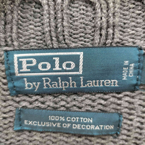 ポロバイラルフローレン Polo by RALPH LAUREN EXCLUSIVE DECORATION COTTON ポニー 刺繍 コットン ニット メンズ import:S