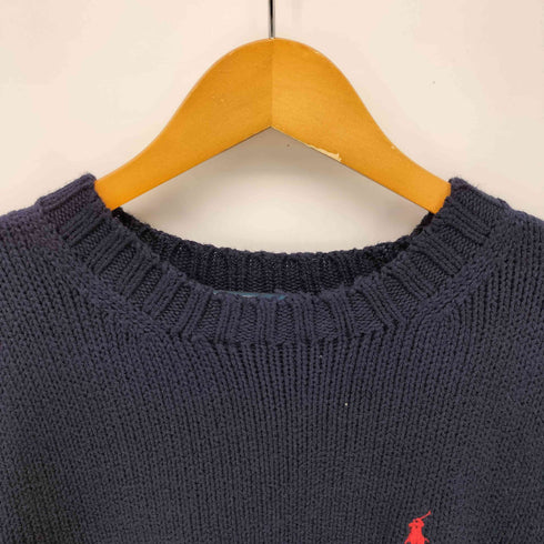 ポロバイラルフローレン Polo by RALPH LAUREN EXCLUSIVE DECORATION COTTON ポニー 刺繍 コットン ニット メンズ import:S