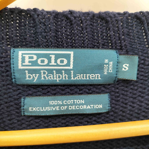 ポロバイラルフローレン Polo by RALPH LAUREN EXCLUSIVE DECORATION COTTON ポニー 刺繍 コットン ニット メンズ import:S