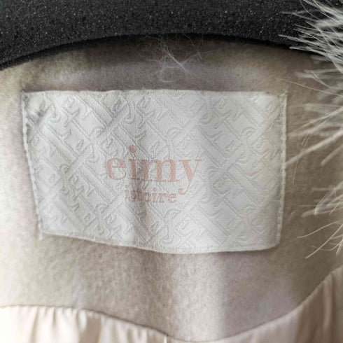 エイミーイストワール eimy istoire フェイクファーカラースリットロングコート レディース import:XS